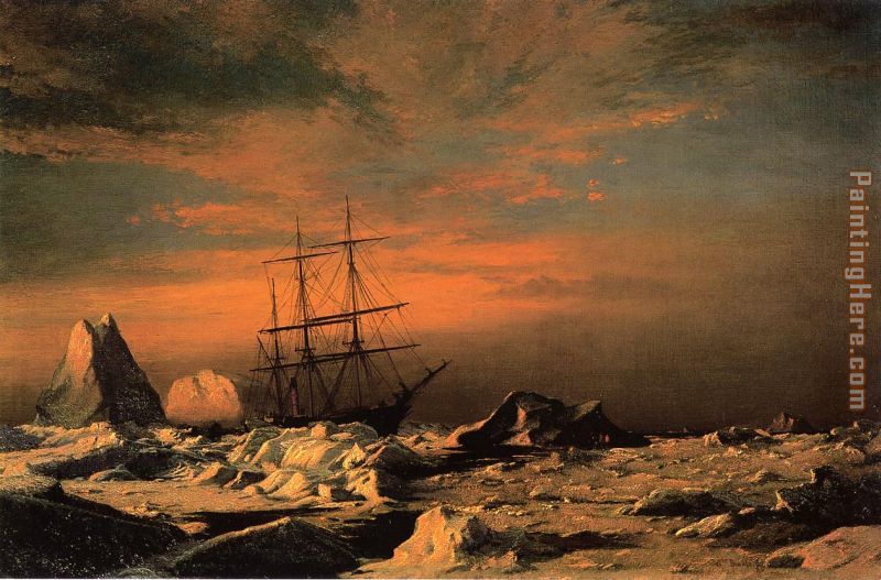 William Bradford The 'Panther' Among the Icebergs in Melville Bay